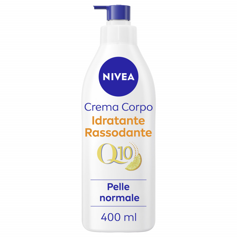 Nivea Q10 Crema Corpo Idratante Rassodante 400 ml, Crema corpo rassodante e idratante pelli normali