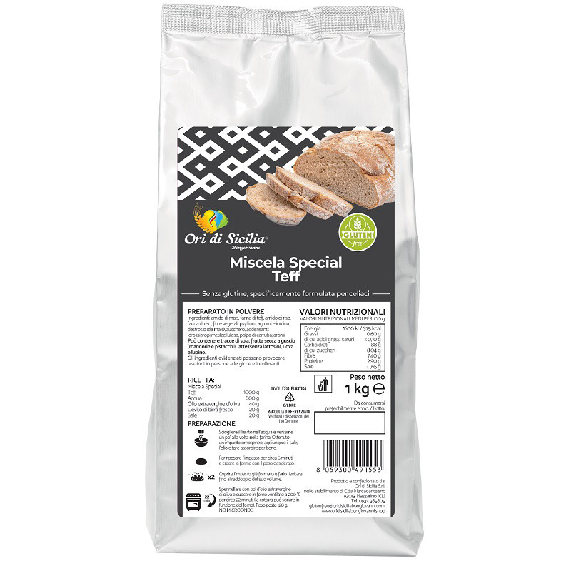ORI DI SICILIA Mix Teff 1Kg