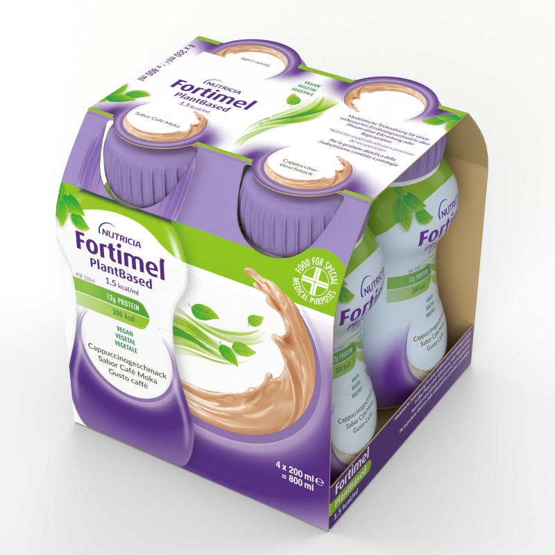 Nutricia Fortimel Plant Based, Caffè, Ipercalorico, 4x200ml