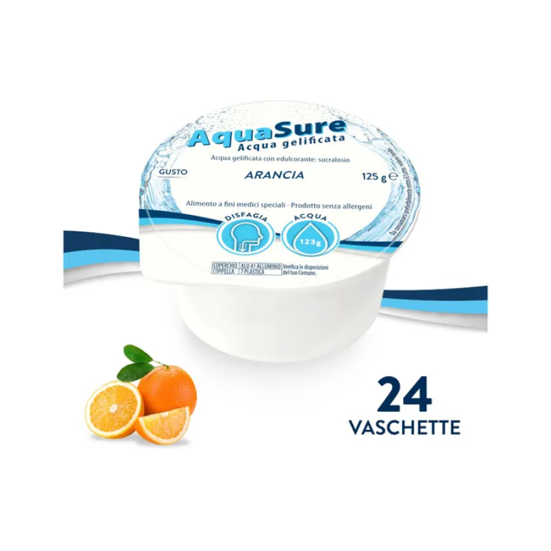 Aquasure Acqua Gelificata Arancia 24 Pezzi