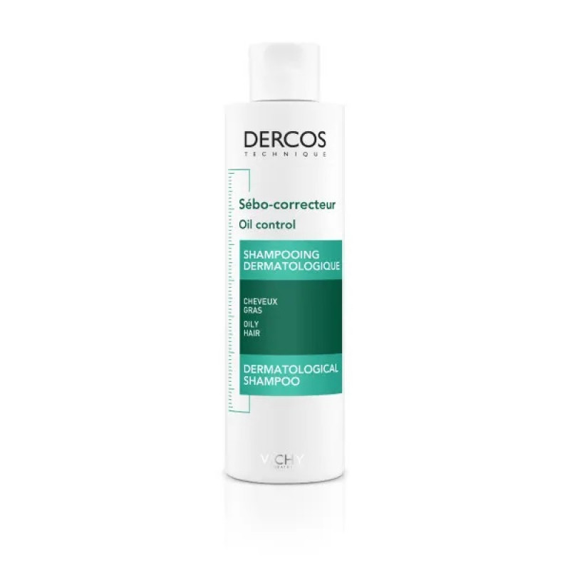 Vichy Dercos Shampoo Sebo Regolatore trattante Capelli grassi 200 ml