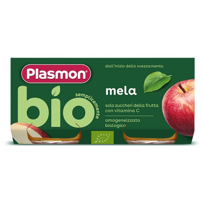 PLASMON Omog.Mela Bio 2x 80g