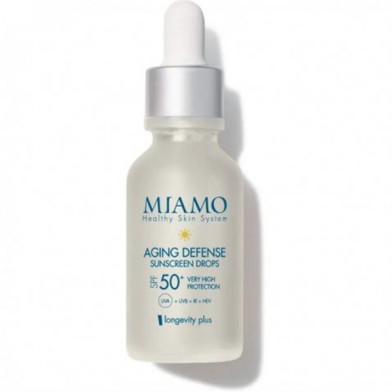 MIAMO LONGEVITY PLUS AGING DEF - Siero anti-età con SPF 50+
