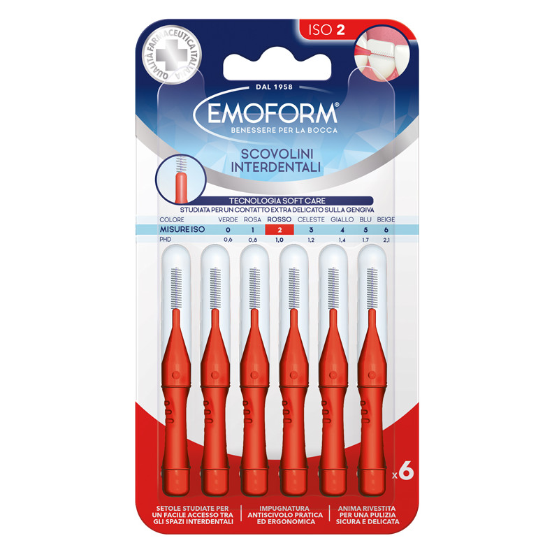 EMOFORM Scov.ISO 2 Rosso 6pz