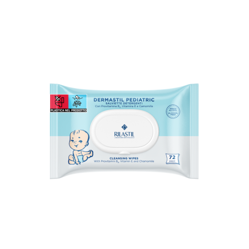 Dermastil Pediatric - Salviette Detergenti umidificate e a pH fisiologico 72pz
