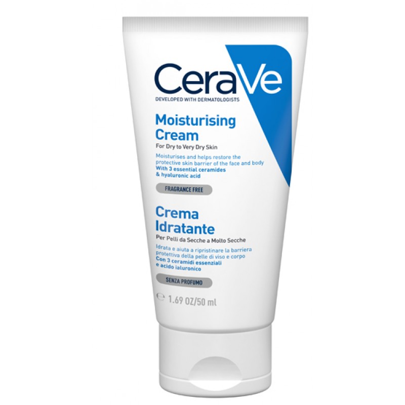 CeraVe Crema Corpo Idratante Pelle Molto Secca 50 ml