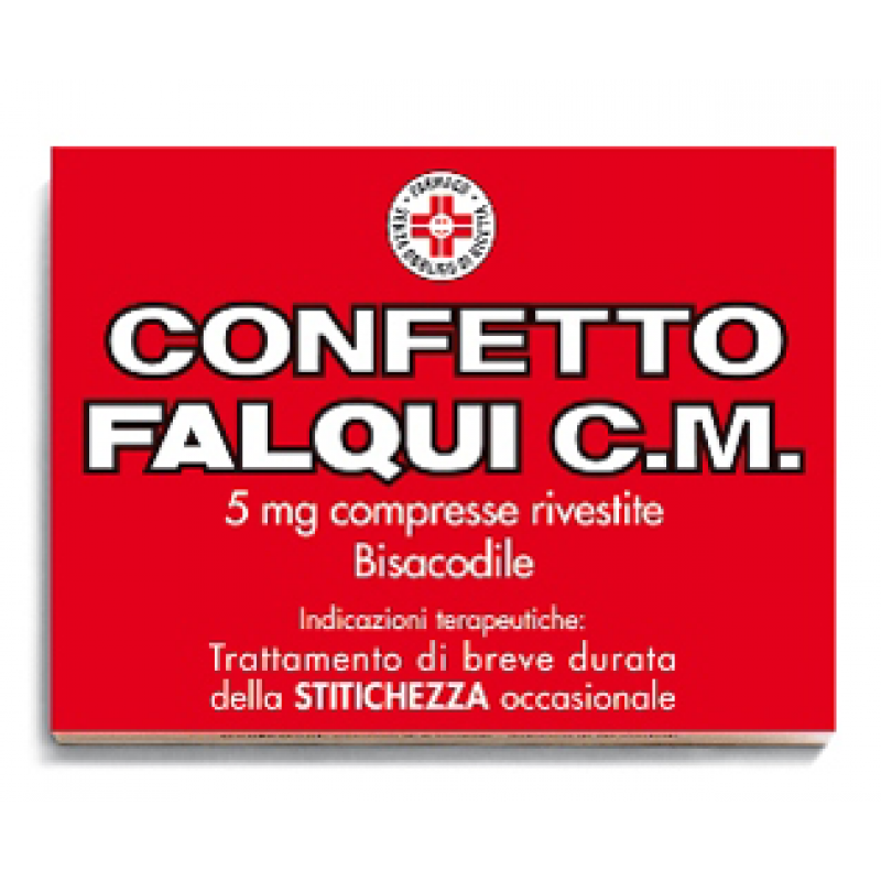 Confetto Falqui C.M. 5 mg Bisacodile Stitichezza 20 Compresse