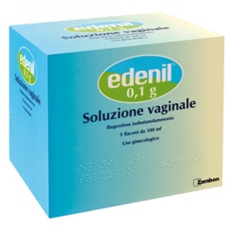 Edenil Soluzione Vaginale 0,1 gr Ibuprofene 5 Flaconi 100 ml