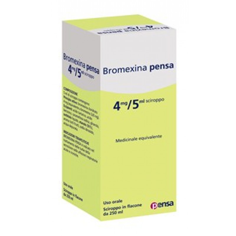 Pensa Pharma Bromexina Sciroppo 4 Mg/5 Ml Tosse Flacone 250 ml