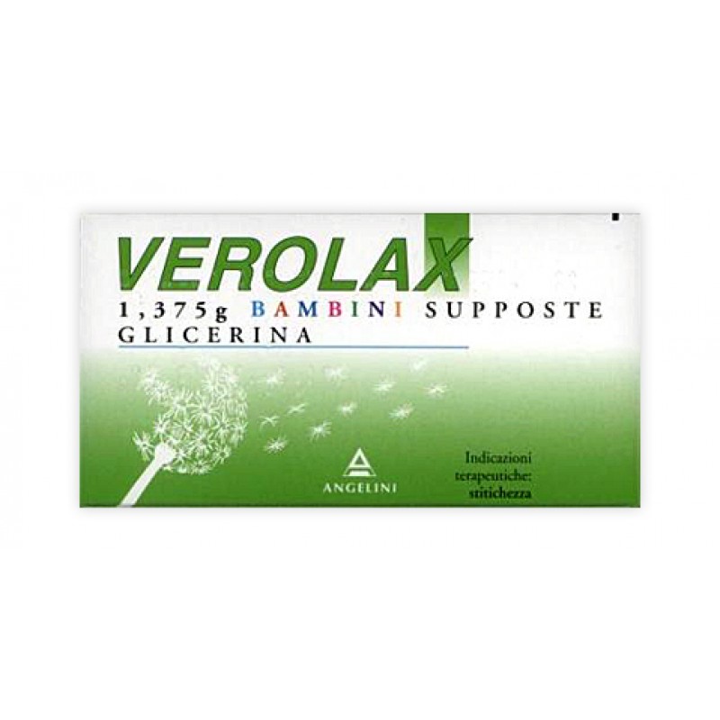 Verolax Bambini 1,375 gr Glicerina Stitichezza 18 Supposte