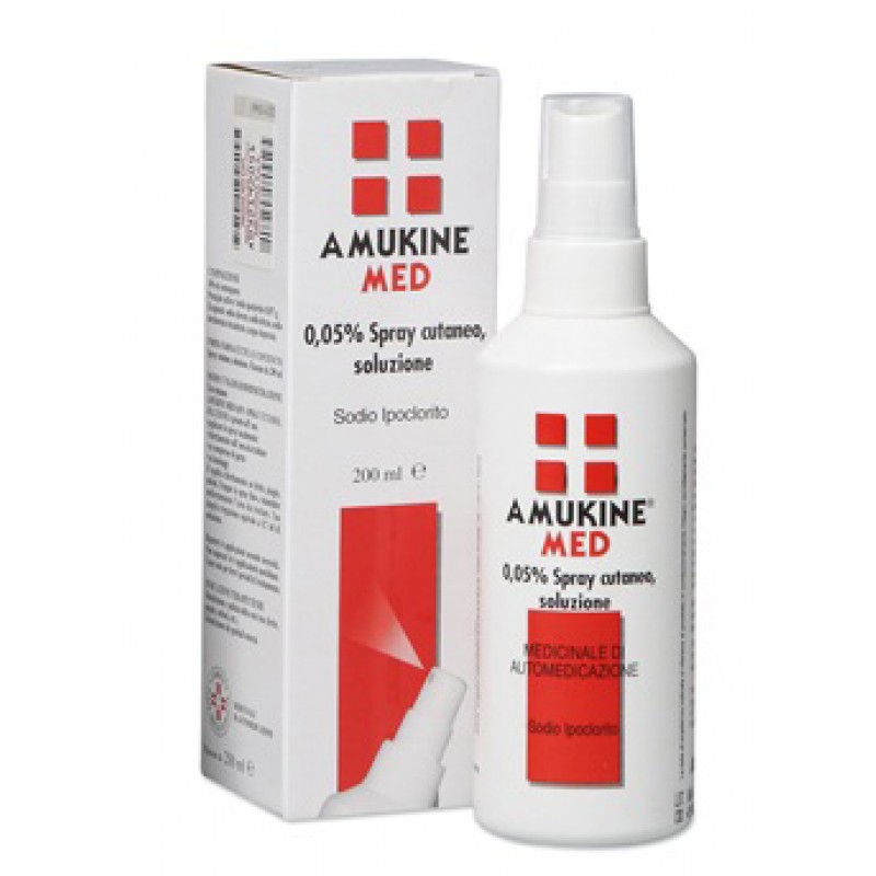Amukine Med Spray Cutaneo 0,05% Sodio ipoclorito 200 ml
