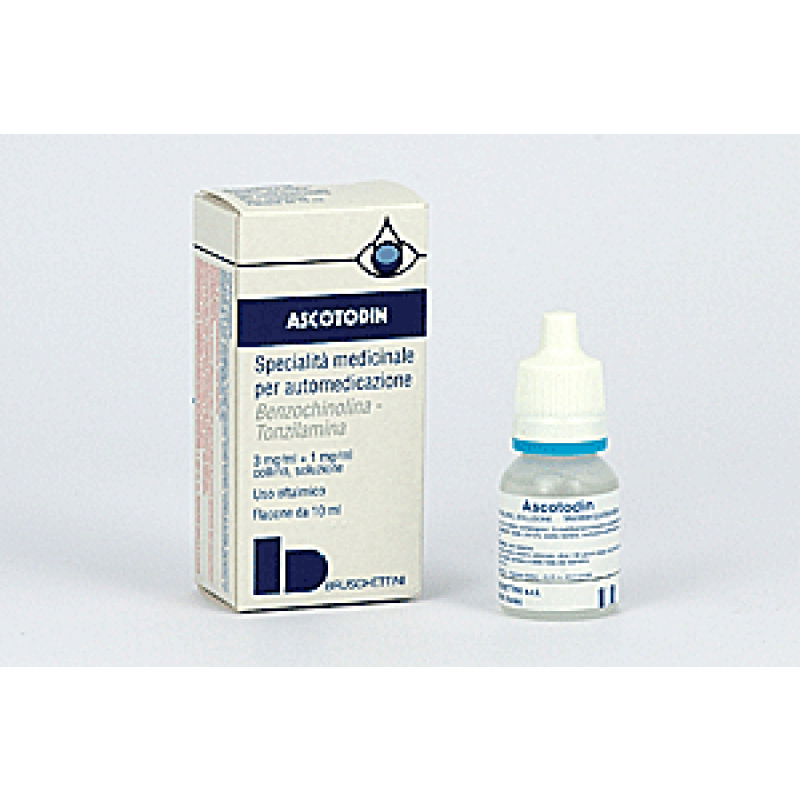 Ascotodin N-metilbenzochinolina metilsolfato Collirio Flacone 10 ml