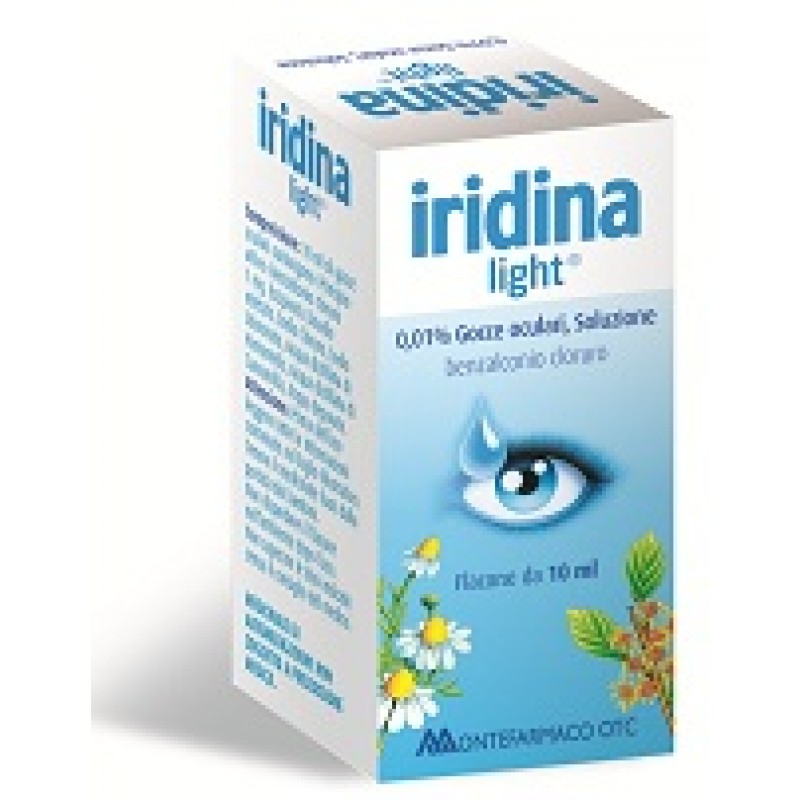 Iridina Light Gocce 0,01% Benzalconio cloruro Collirio 10 ml
