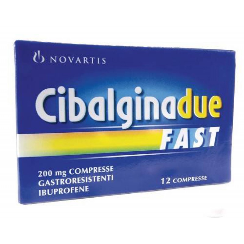 Cibalgina Due Fast 200 mg Ibuprofene 12 Compresse