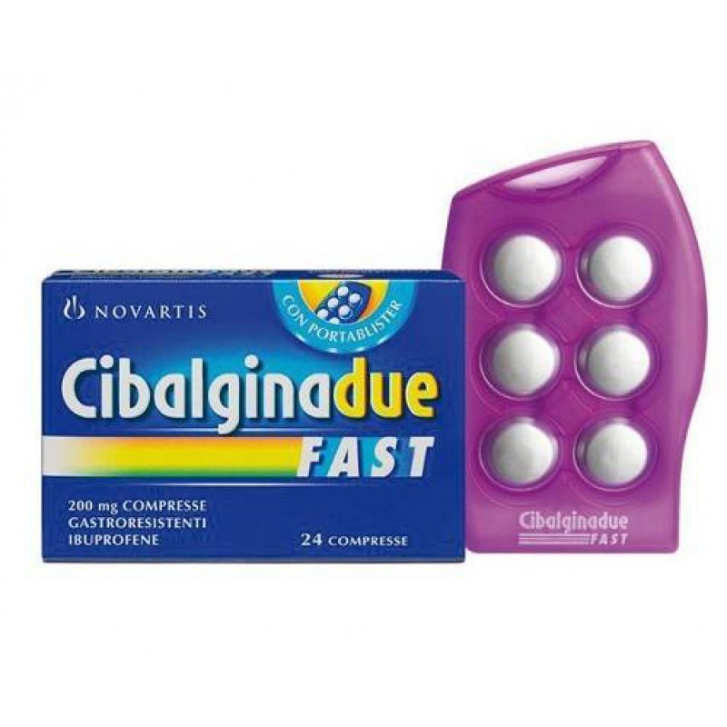 Cibalgina Due Fast 200 mg Ibuprofene 24 Compresse