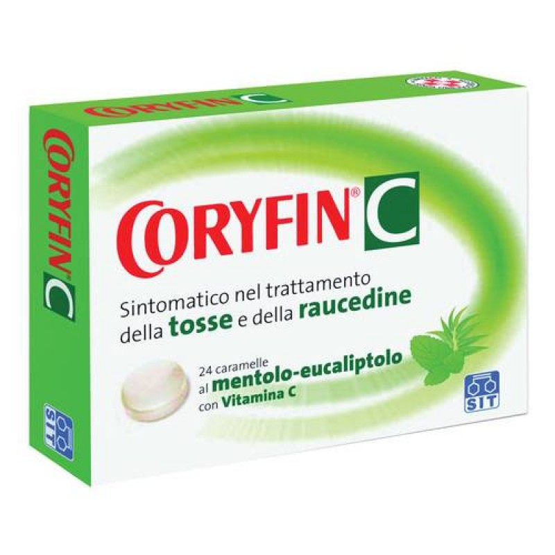 Coryfin C Mentolo 6,5mg + 18mg Tosse 24 Caramelle