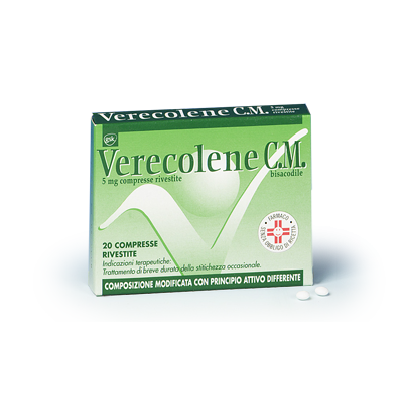 Verecolene C.M. 5mg Bisacodile Stitichezza Occasionale 20 Compresse Rivestite