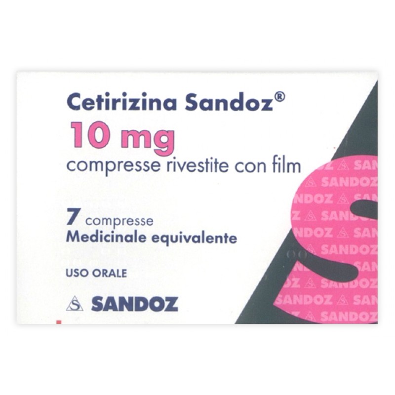 Cetirizina Sandoz 10 mg - 7 Compresse rivestite