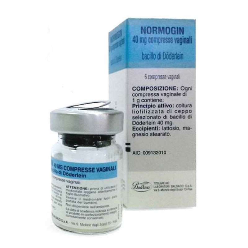 Normogin 6 comprese vaginali 40 mg