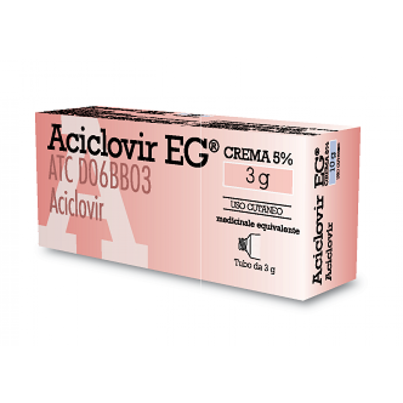 Aciclovir EG 5% Crema Contro Herpes 3 g