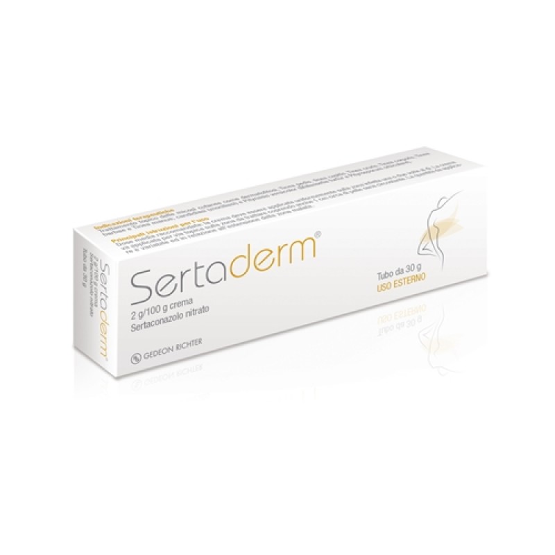 Sertaderm 2g / 100g Sertaconsazolo Crema Antimicosi 30 g