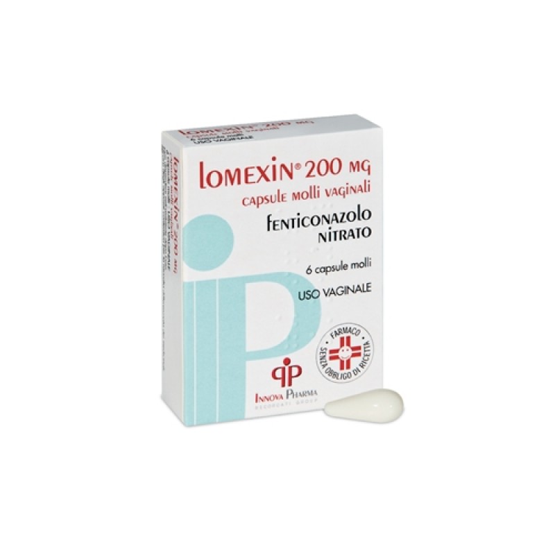 Lomexin 200 mg Fenticonazolo Antimicotico 6 Capsule Molli Vaginali