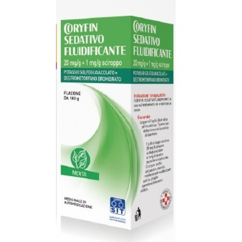 Coryfin Sedativo Fluidificante Sciroppo 20 mg/g + 1 mg/g Tosse Secca 180g