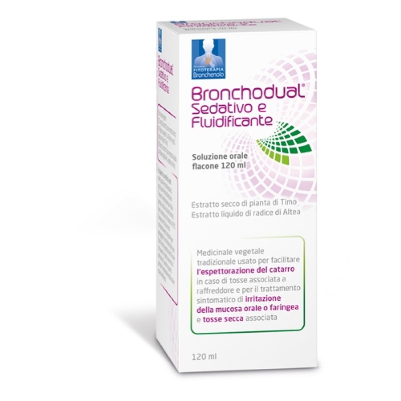 Bronchodual Sedativo E Fluidificante Sciroppo Tosse Secca e Grassa 120 ml - SCADENZA APRILE 2025