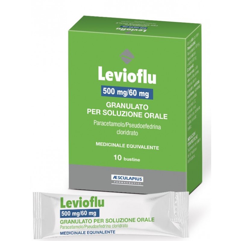LEVIOFLU*10BUST 500MG+60MG