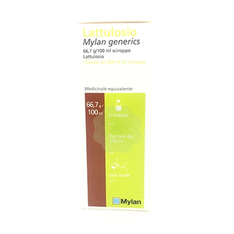 Lattulosio Mylan 66,7g / 100ml Sciroppo Lassativo Flacone 200 Ml