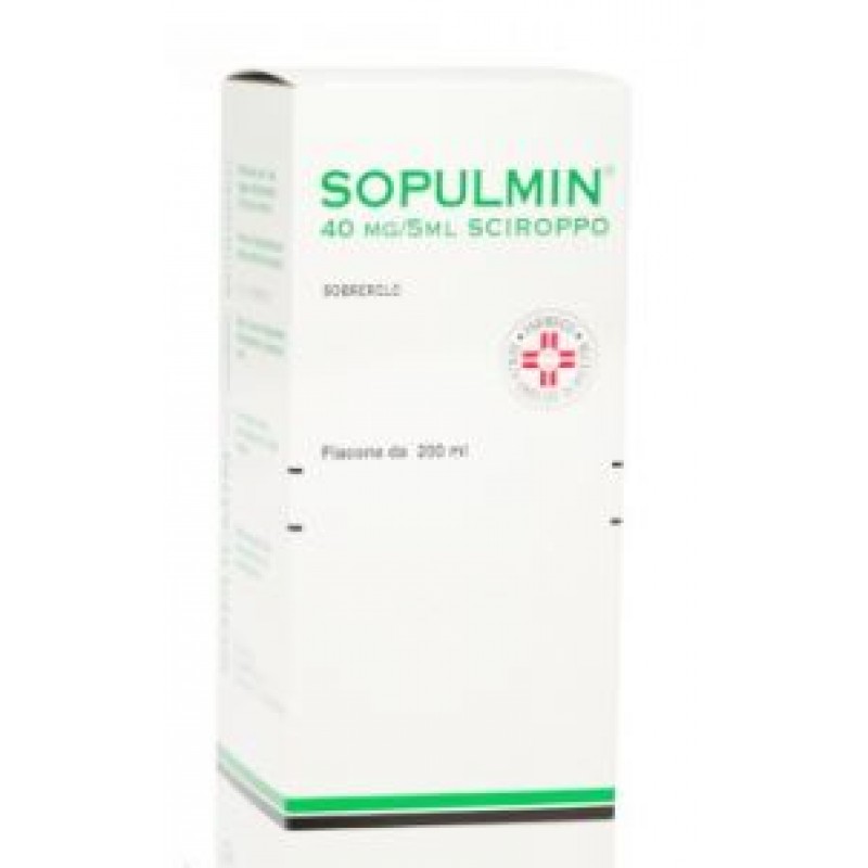 Sopulmin Sciroppo 40 mg/5 ml Sobrerolo Mucolitico 200 ml