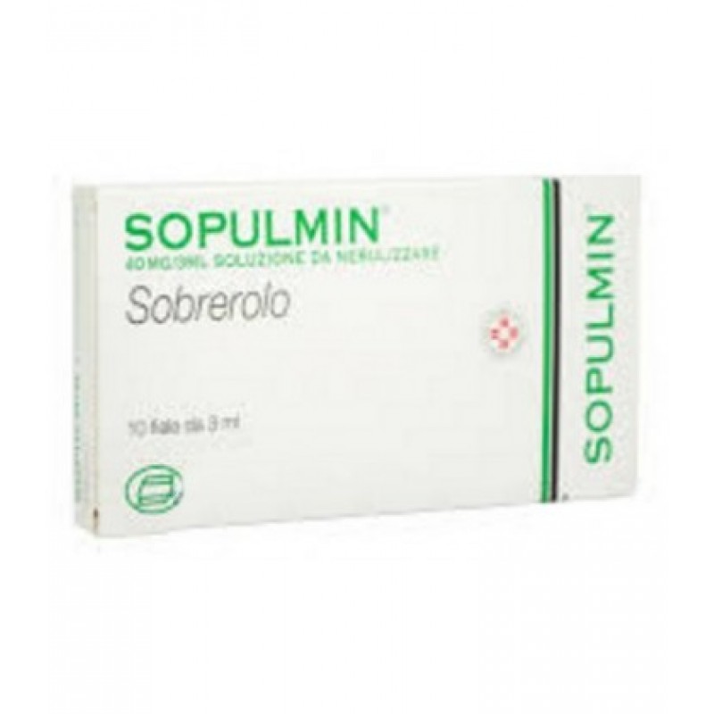 Sopulmin Nebulizzazione 40 mg Sobrerolo 10 Fiale 3 ml