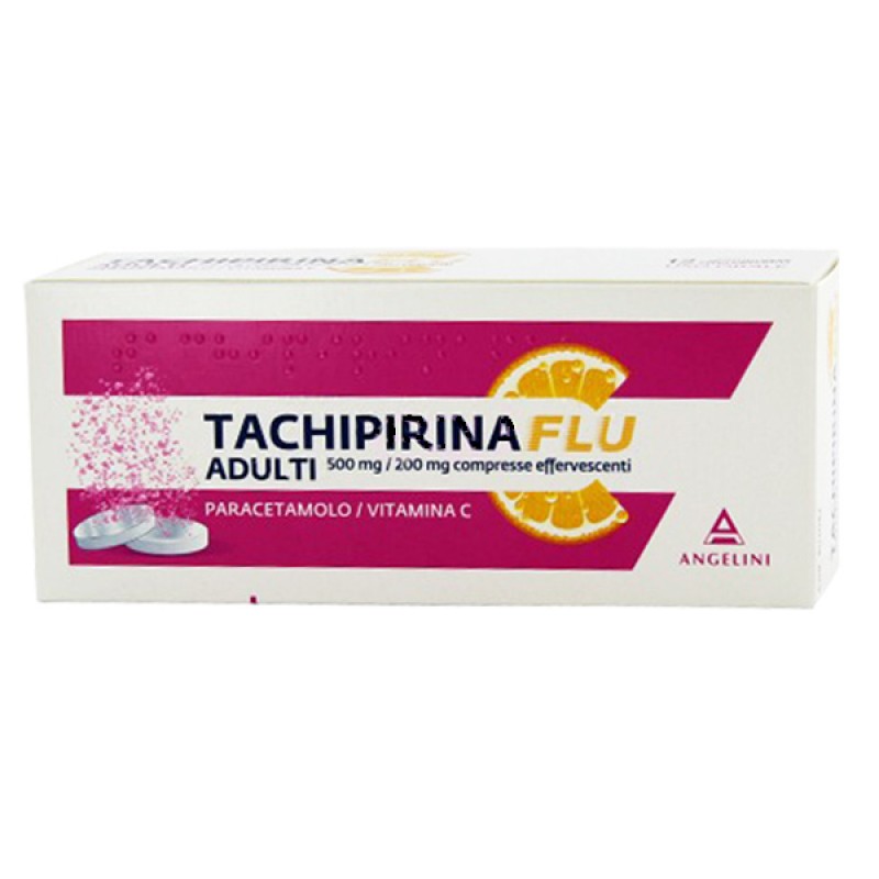 Tachipirinaflu Adulti 500+200 mg - 12 Compresse effervescenti