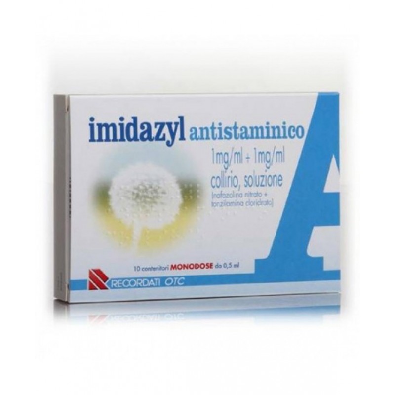 Imidazyl Antistaminico Nafazolina nitrato Collirio 10 Flaconcini 0,5 ml