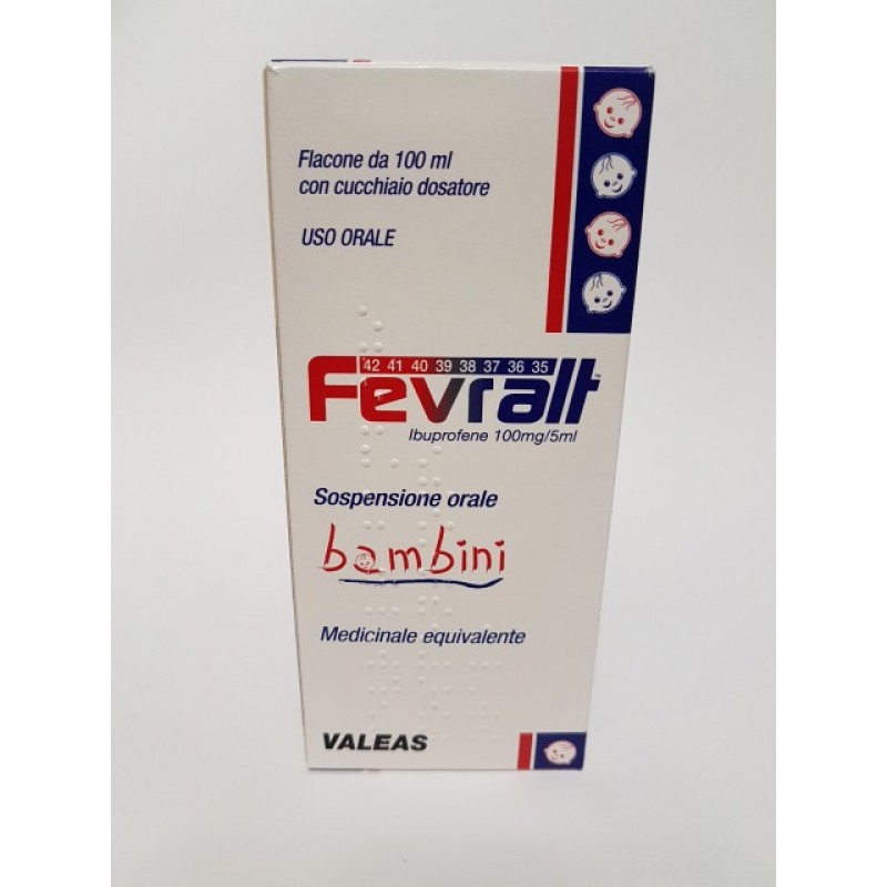 Fevralt Bambini 100mg/5ml Ibuprofene Sospensione Orale 100 ml