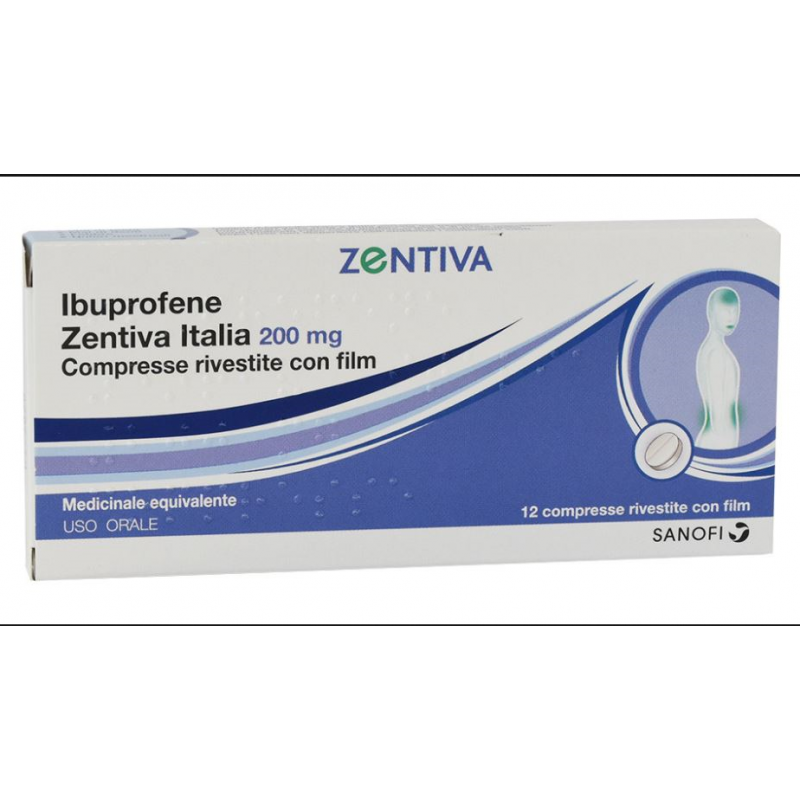 Ibuprofene Zentiva Italia 200mg 12 compresse rivestite con film