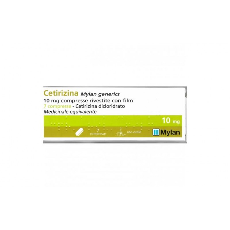 Cetirizina Mylan 7 Compresse Rivestite 10mg
