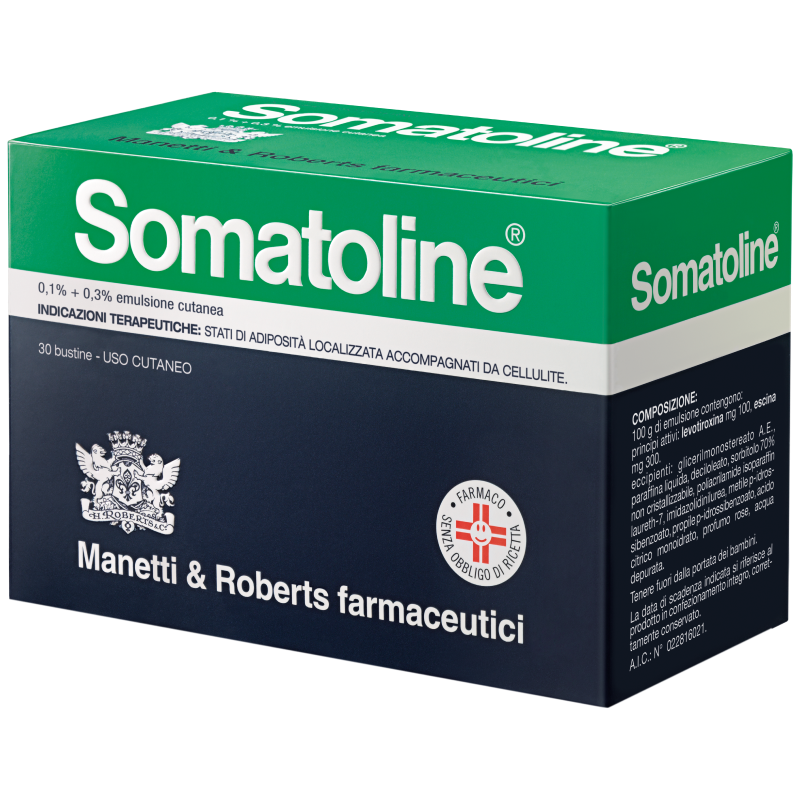 Somatoline - Emulsione Cutanea Anti-cellulite 0,1% + 0,3% - 30 Bustine