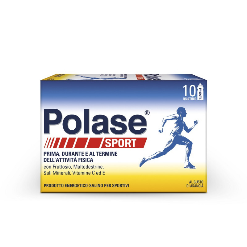 Polase Sport Integratore Alimentare Sali Minerali Magnesio Potassio Vitamina E Vitamina C 10 Bustine