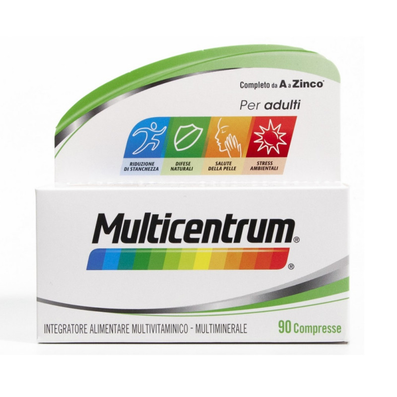 Multicentrum Integratore Alimentare Multivitaminico Multiminerale Vitamina C B6 Calcio Adulti 90 Cpr