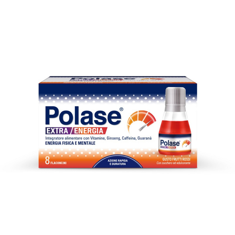 Polase Extra Energia Integratore Alimentare Vitamina B Vitamina C Energia Fisica e Mentale 8 Flc