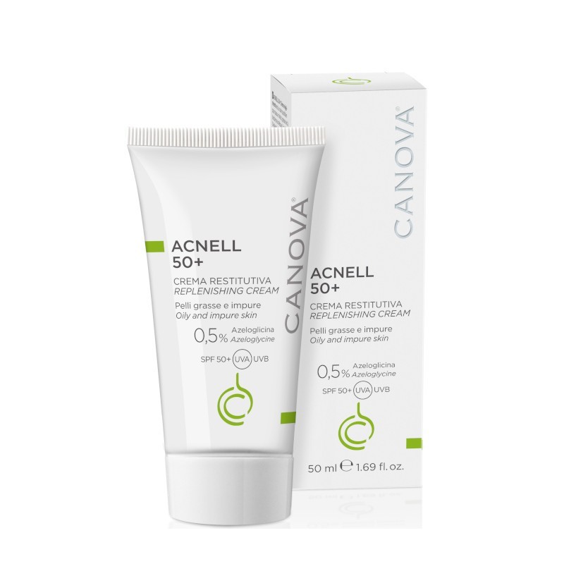 Canova Acnell Crema SPF 50+ Pelle Grassa 50 ml