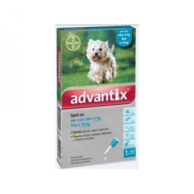 ADVANTIX SPOT ON 1 pipetta 1ml CANI 4-10 KG