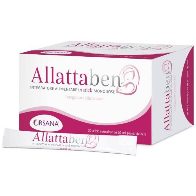 Allattaben utile per la donna in gravidanza e in allattamento 20 stick monodose