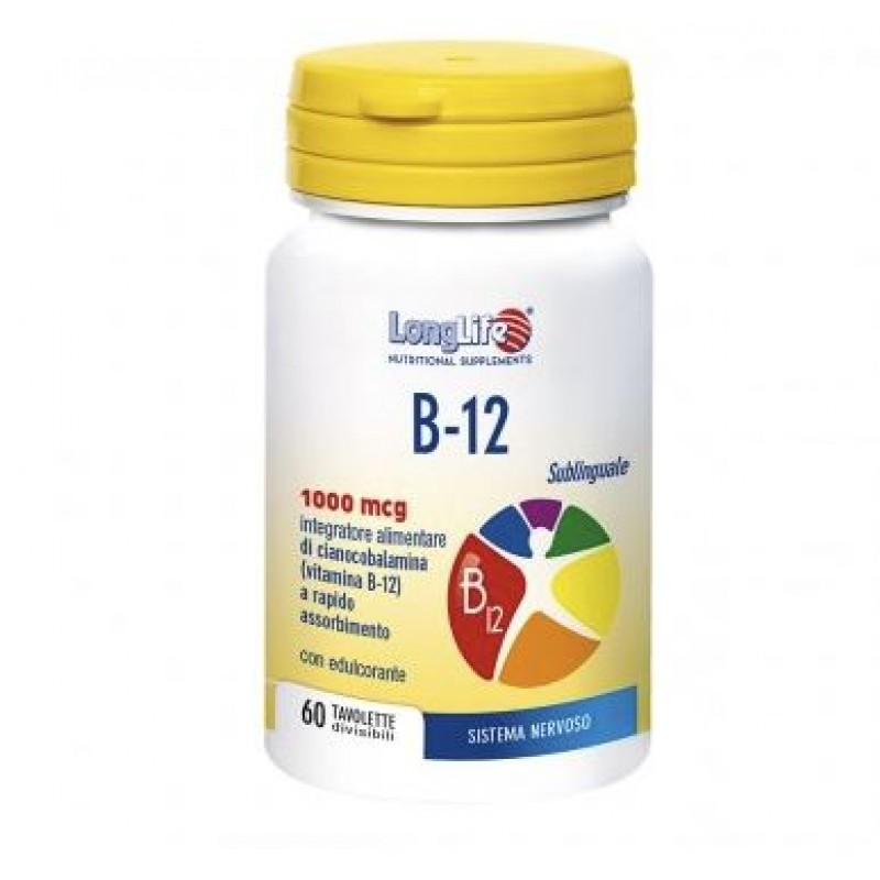 Longlife B12 benessere del sistema nervoso 1000mcg 60 tavolette