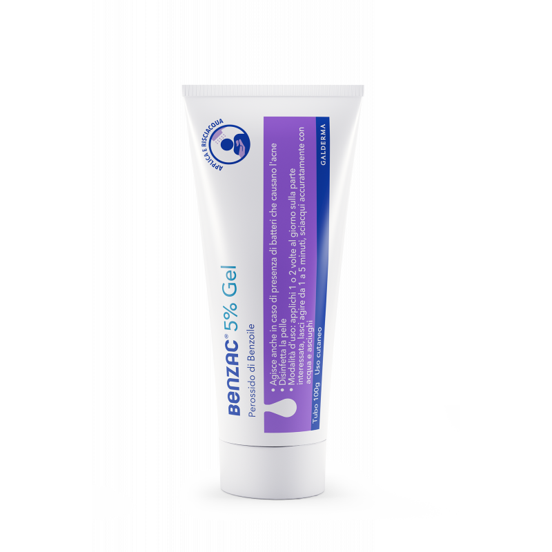 Benzac Clean 5% gel Perossido di Benzoile contro Acne 100g