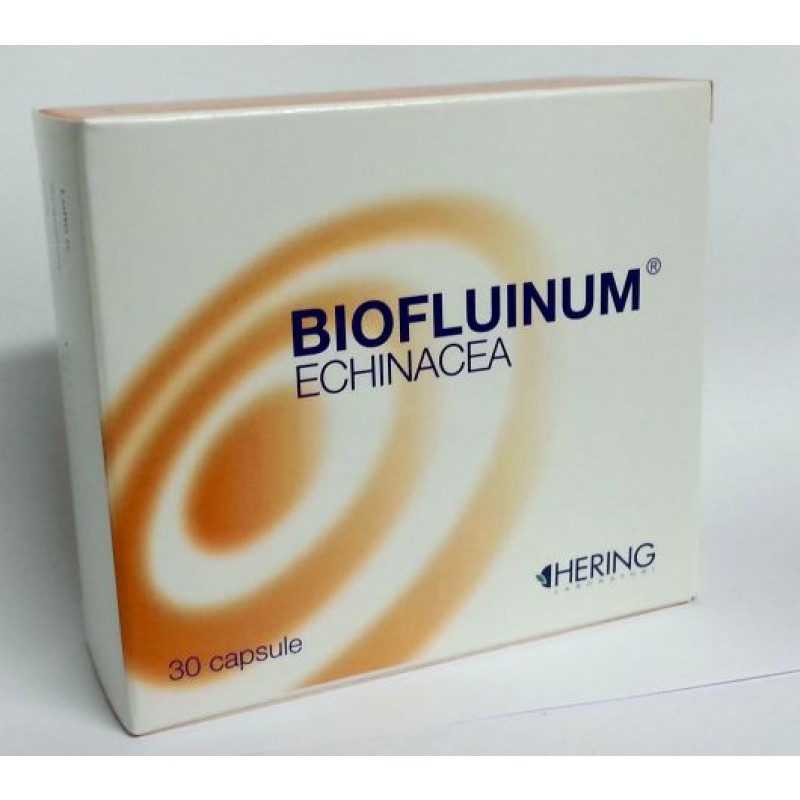 Biofluinum Echinacea Hering - Medicinale omeopatico per gli stati influenzali - 30 capsule