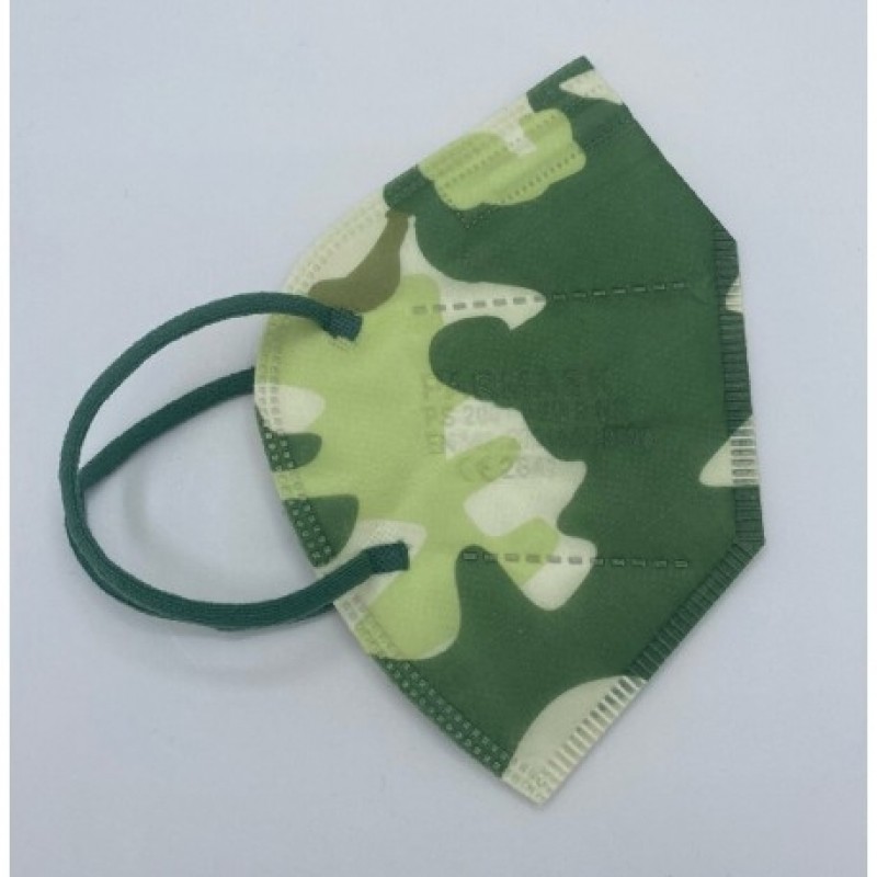 MASCHERINA FILTRANTE FFP2 M28 Made in Italy Colore CAMOUFLAGE 1 pezzo
