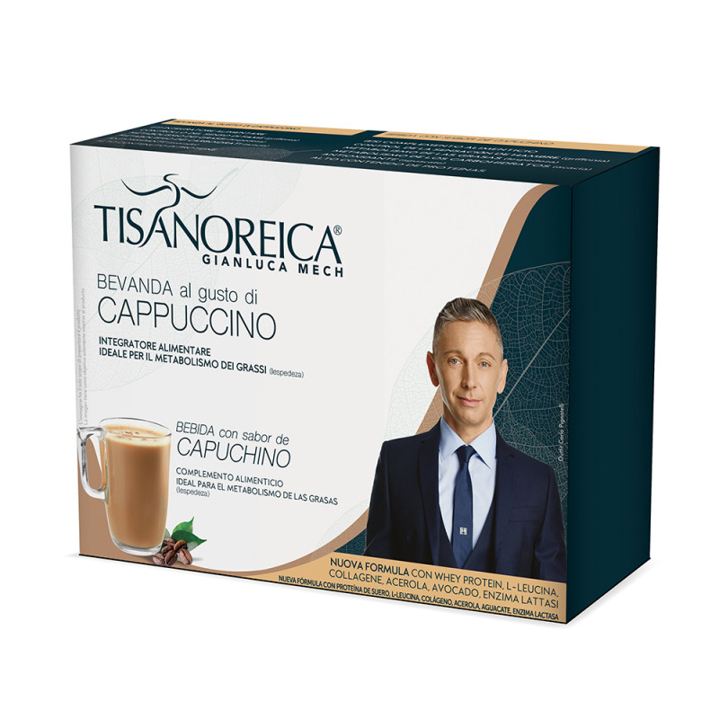 Tisanoreica - Bevanda al gusto di cappuccino - 4 preparati da 28.5 g