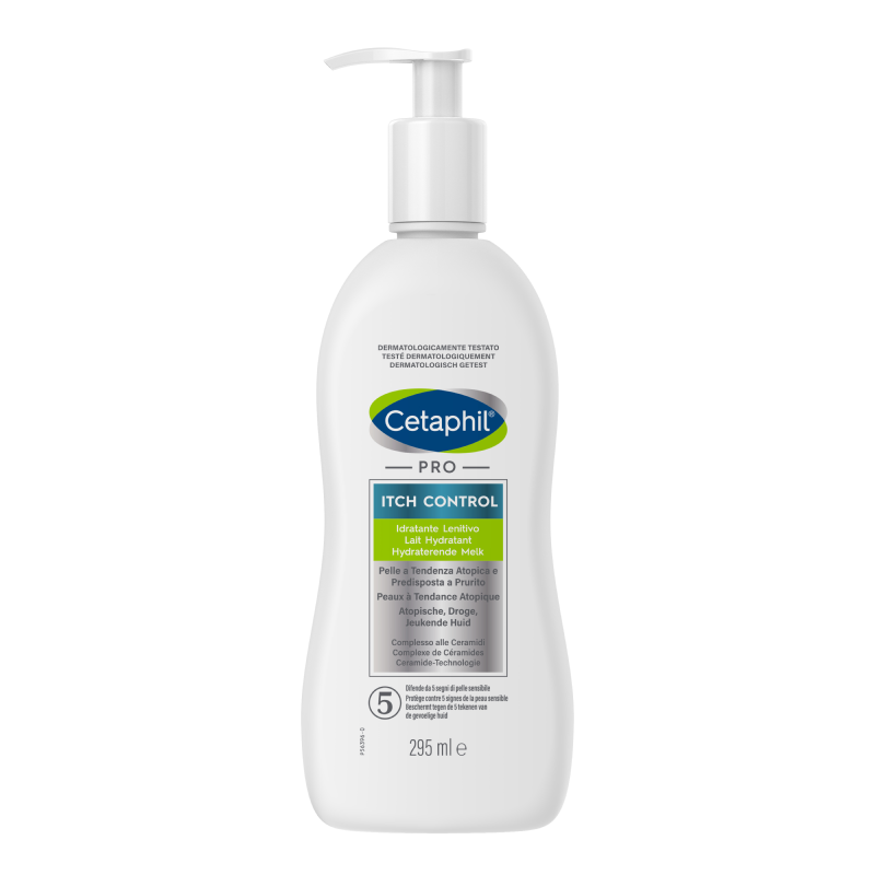 Cetaphil PRO Itch Control, Crema Corpo Idratante per Pelle Secca, a Tendenza Atopica e Predisposta al Prurito, Effetto Lenitivo, Formato 295 ml